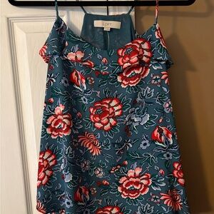 LOFT Floral Spaghetti Strap Camisole Tops